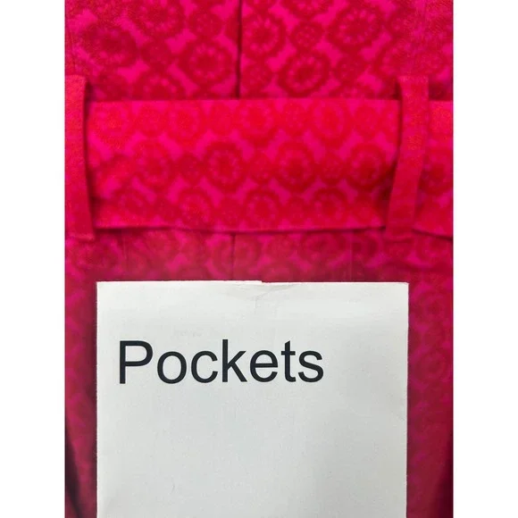 Anthropologie ETTITWA Pink Geometric Strapless Wide Leg Jumpsuit Size 10 - AC - Picture 5 of 11